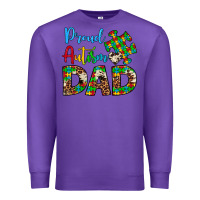 Purple proud autism dad Premium Sweatshirt - Artiststas