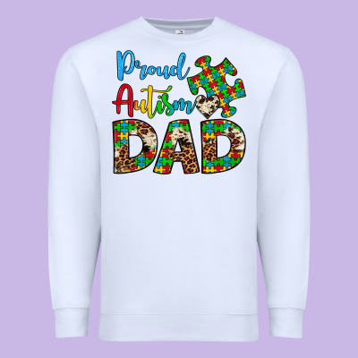 Proud Autism Dad Premium Sweatshirt Designed By Artiststas