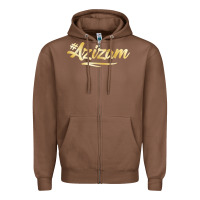 Chestnut Azizam Persian Iran Iranian Gift Tala Gold Zipper Hoodie - minhPixels