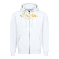 White Azizam Persian Iran Iranian Gift Tala Gold Zipper Hoodie - minhPixels