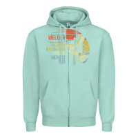Seafoam Mens Welder Because Engineers Need Heroes Too Gifts Funny Welding Zipper Hoodie - minhPixels