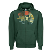 Sports Green Mens Welder Because Engineers Need Heroes Too Gifts Funny Welding Zipper Hoodie - minhPixels