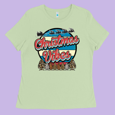 Christmas Vibes Ladies Tee Designed By Bettercallsaul