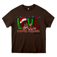Chocolate Brown love came dow christmas Heavy Core Tee - RacoonDesign