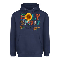 Navy holy spirit activate Heavyweight Hoodie - Artiststas