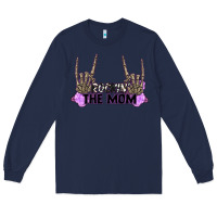Navy Rockin' the Mom Long Sleeve Tee - CowGirlArtShop