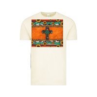 Vintage Arctic sunflowers cross aztec pattern Vintage Tee - Jasminsmagicworld