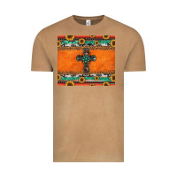 Vintage Camel sunflowers cross aztec pattern Vintage Tee - Jasminsmagicworld