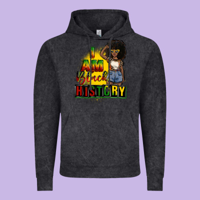 I Am Black History Juneteenth Vintage Hoodie Designed By Cowgirlartshop