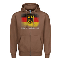 Chestnut Germany German Flag Deutschland Souvenir Gift Alemania Zipper Hoodie - minhPixels