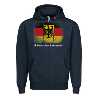 Navy Germany German Flag Deutschland Souvenir Gift Alemania Zipper Hoodie - minhPixels