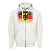 Oatmeal Heather Germany German Flag Deutschland Souvenir Gift Alemania Zipper Hoodie - minhPixels