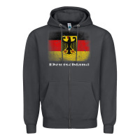 Smoke Germany German Flag Deutschland Souvenir Gift Alemania Zipper Hoodie - minhPixels