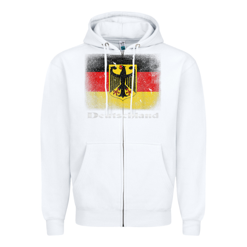 Germany German Flag Deutschland Souvenir Gift Alemania Zipper Hoodie by minhPixels | Teevron