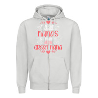 Dove Grey Gift for 1st Time Great Nana  Great Nana Zipper Hoodie - minhPixels