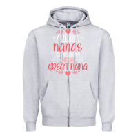 Heather Grey Gift for 1st Time Great Nana  Great Nana Zipper Hoodie - minhPixels