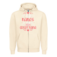 Sandshell Gift for 1st Time Great Nana  Great Nana Zipper Hoodie - minhPixels