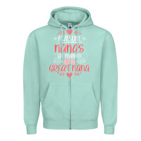 Seafoam Gift for 1st Time Great Nana  Great Nana Zipper Hoodie - minhPixels