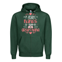 Sports Green Gift for 1st Time Great Nana  Great Nana Zipper Hoodie - minhPixels