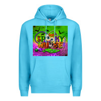 Ocean Blue one spooky nurse tumbler Premium Hoodie - BundleAndBundleShop
