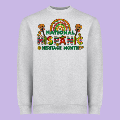 National Hispanic Heritage Month Heavyweight Sweatshirt Designed By Bundleandbundleshop