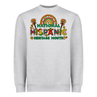 Heather Grey national hispanic heritage month Heavyweight Sweatshirt - BundleAndBundleShop