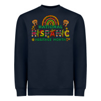 Navy national hispanic heritage month Heavyweight Sweatshirt - BundleAndBundleShop