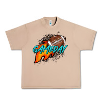 Burro Game day leopard fire and ball Urban Heavy Tee - HowdyJamesFarm