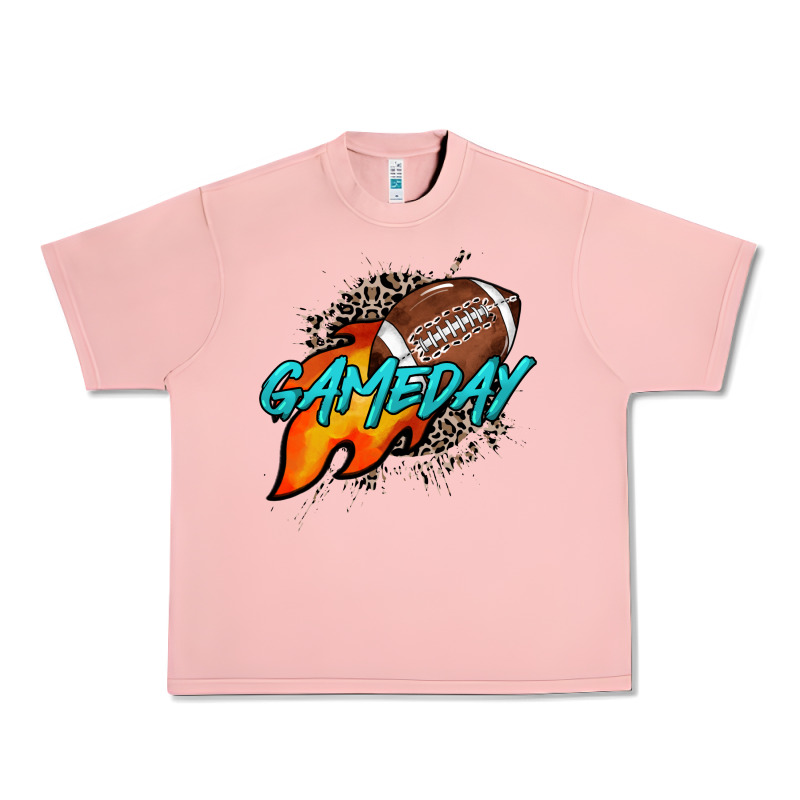 Game Day Leopard Fire And Ball Urban Heavy Tee by HowdyJamesFarm | Teevron