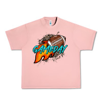 Salmon Game day leopard fire and ball Urban Heavy Tee - HowdyJamesFarm