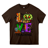 Chocolate Brown love taching halloween Heavy Core Tee - RacoonDesign