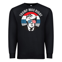 Black trump was right republican conservative political t shirt Premium Sweatshirt - minhPixels