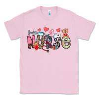 Bubblegum Pink Nurse Valentines Day Classic Tee - CowhideDigitalArt