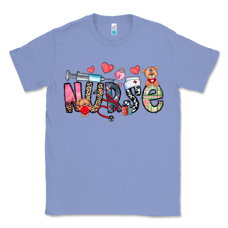 Nurse Valentines Day Classic Tee by CowhideDigitalArt | Teevron