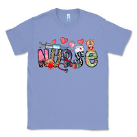 Colony Blue Nurse Valentines Day Classic Tee - CowhideDigitalArt