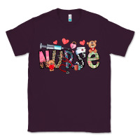 Plum Nurse Valentines Day Classic Tee - CowhideDigitalArt
