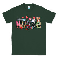 Sports Green Nurse Valentines Day Classic Tee - CowhideDigitalArt