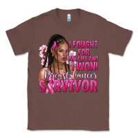 Chestnut i fought for my life and i won afro woman Classic Tee - NancyCooperArtShop
