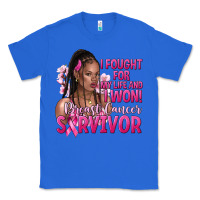 True Royal i fought for my life and i won afro woman Classic Tee - NancyCooperArtShop
