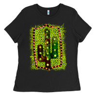 Black Cactus Leopard Frame Ladies Tee - Bettercallsaul