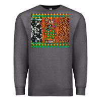 Charcoal Heather love autism awareness leopard cowhide Premium Sweatshirt - Artiststas