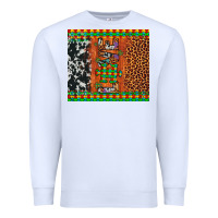 White love autism awareness leopard cowhide Premium Sweatshirt - Artiststas