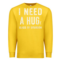 Lemon I Need a HUGe Glass of Bourbon T Shirt Bourbon Gifts for Him Premium Sweatshirt - minhPixels