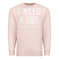 Pale Pink I Need a HUGe Glass of Bourbon T Shirt Bourbon Gifts for Him Premium Sweatshirt - minhPixels