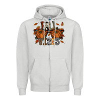 Dove Grey fall vibes Zipper Hoodie - SublimationCraftShop