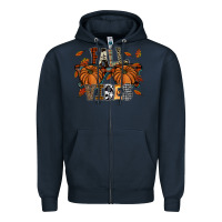 Navy fall vibes Zipper Hoodie - SublimationCraftShop