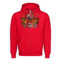 Red fall vibes Zipper Hoodie - SublimationCraftShop