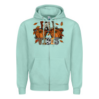 Seafoam fall vibes Zipper Hoodie - SublimationCraftShop