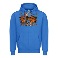 True Royal fall vibes Zipper Hoodie - SublimationCraftShop