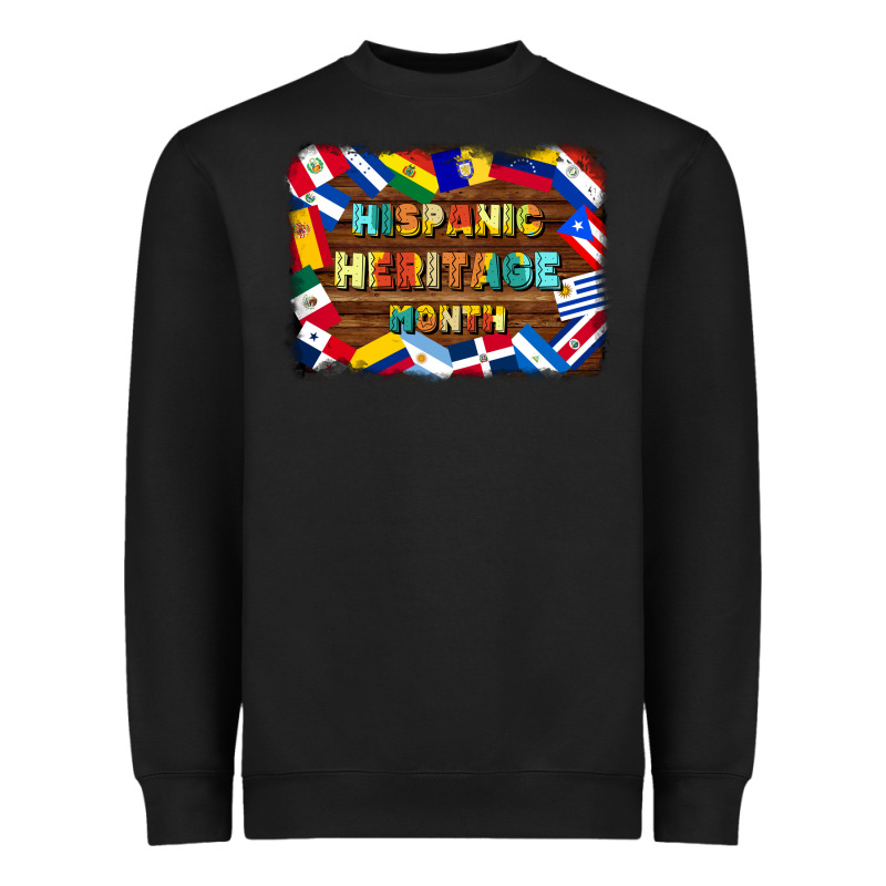 Hispanic Heritage Flags Heavyweight Sweatshirt by BundleAndBundleShop | Teevron
